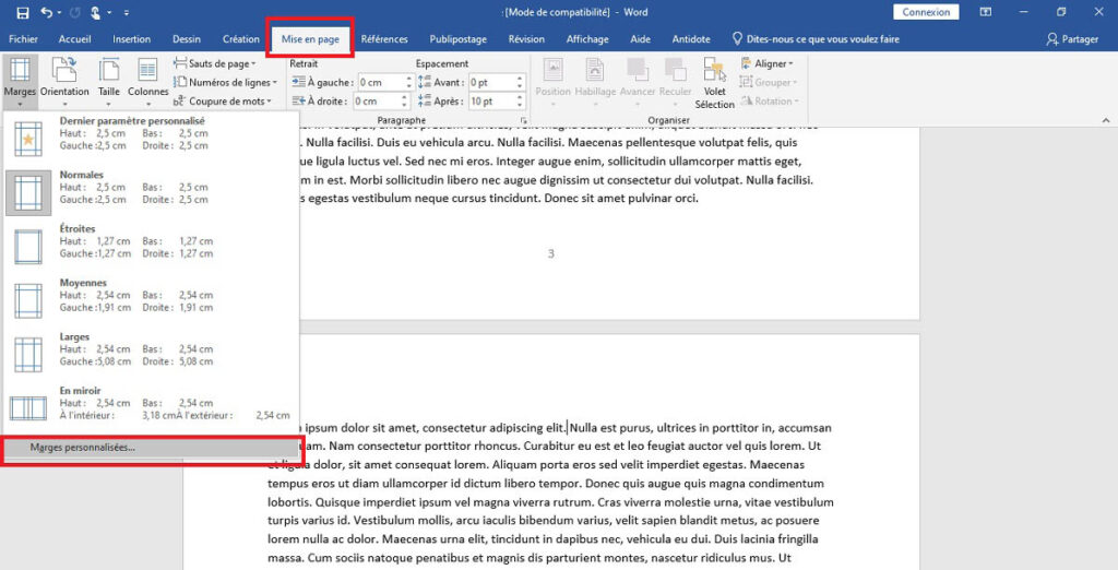 Comment Mettre Une Seule Page En Paysage Sur Word Word : comment mettre une seule page en Paysage