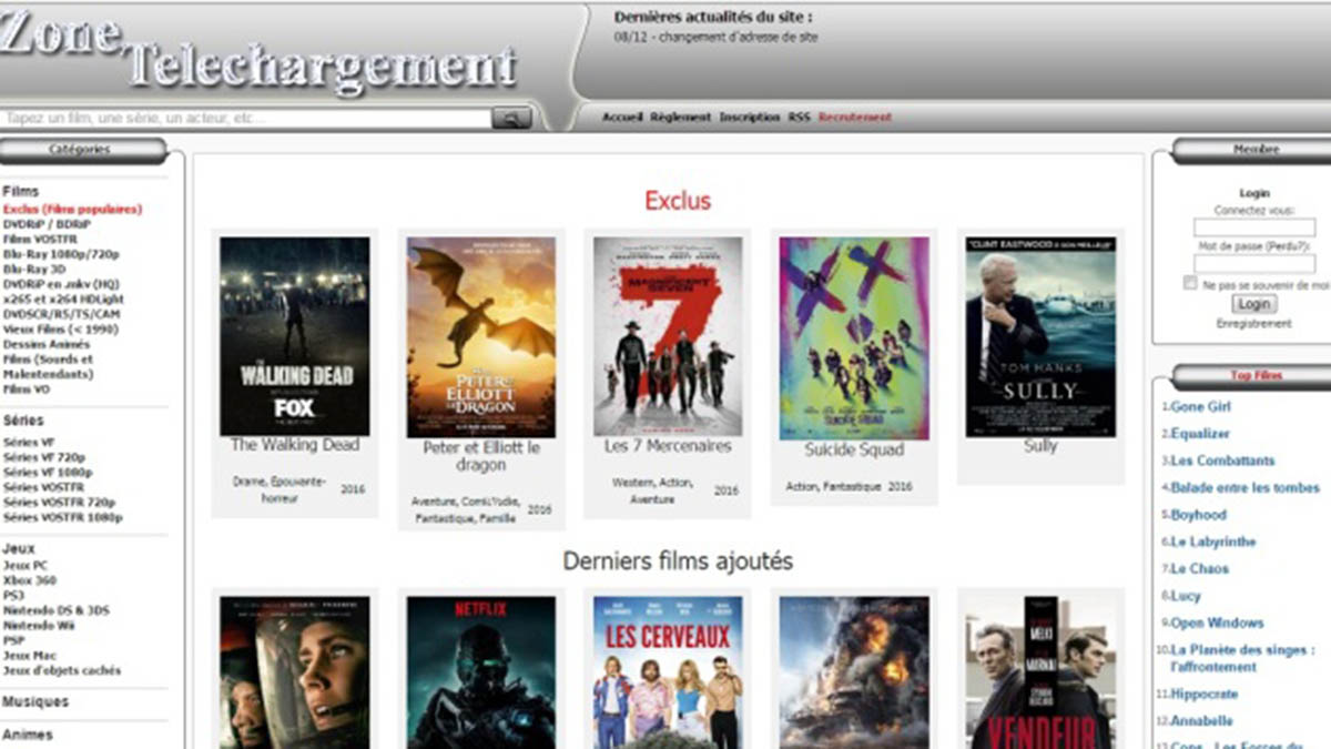Zone Téléchargement : une nouvelle adresse ?